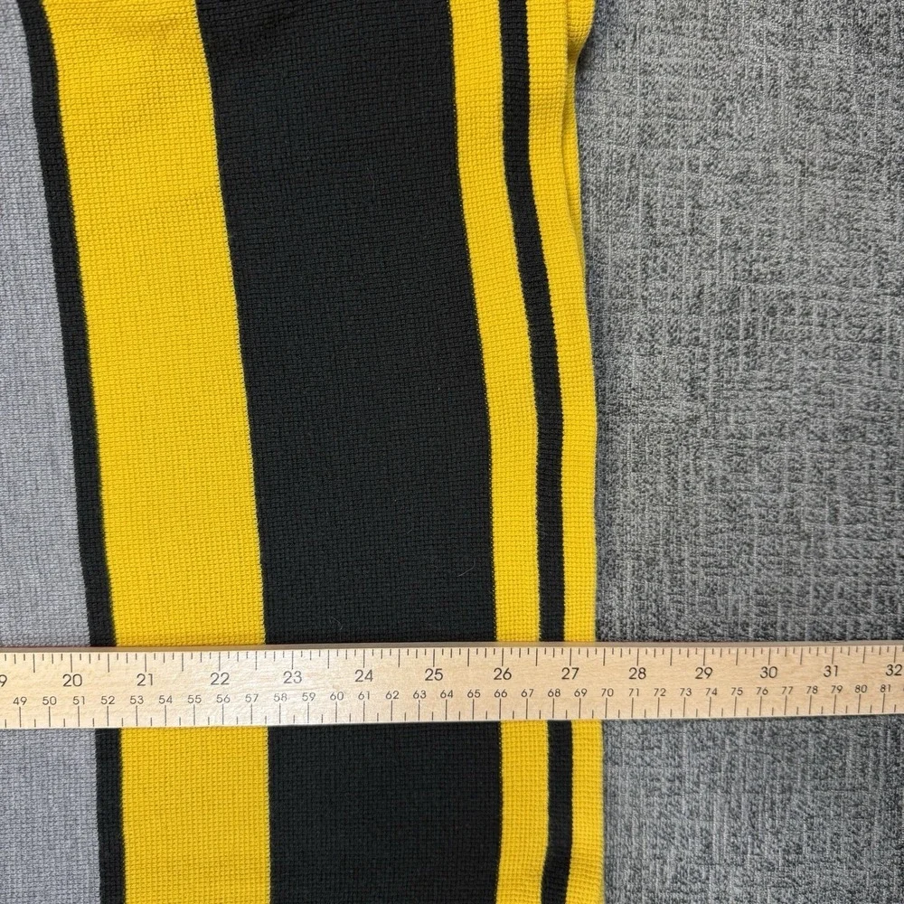 Vintage Polo‎ Sport Ralph Lauren Shirt Mens Large Gray Yellow Long Sleeve Stripe